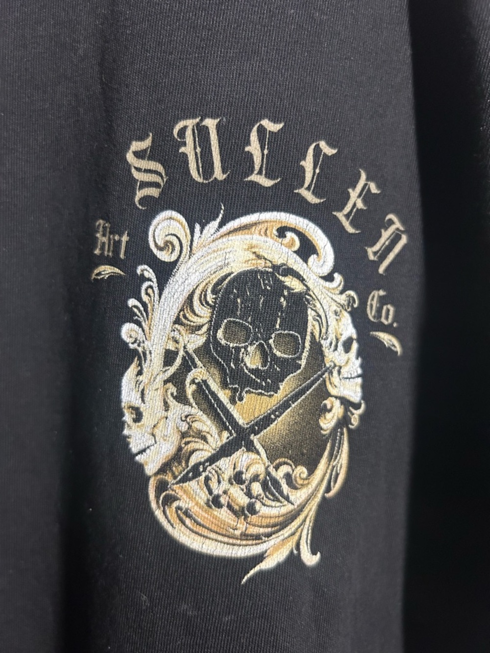 Sullen Art Collective Black Graphic Crew Neck T-Shirt - Picture 3 of 4